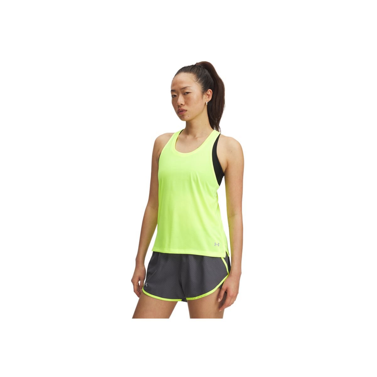 UNDER ARMOUR - Camiseta Mujer Under Armour UA LAUNCH SINGLET Amarillo UNDER ARMOUR