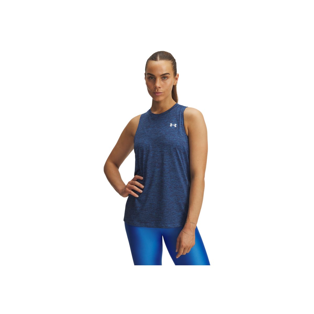 UNDER ARMOUR - Camiseta Mujer Under Armour TECH TANK TWIST Azul UNDER ARMOUR