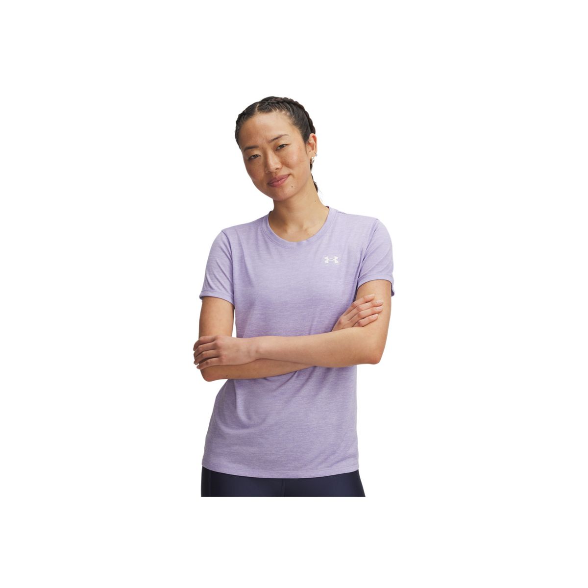UNDER ARMOUR - Camiseta Mujer Under Armour TECH SSC TWIST Puerpura UNDER ARMOUR