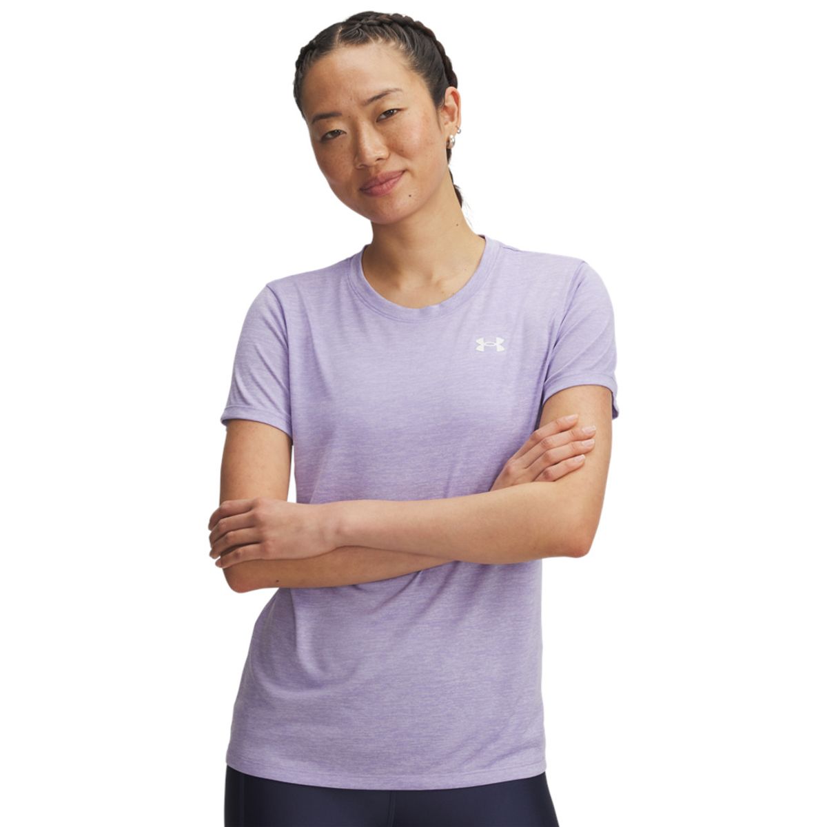 UNDER ARMOUR - Camiseta Mujer Under Armour TECH SSC TWIST Puerpura UNDER ARMOUR