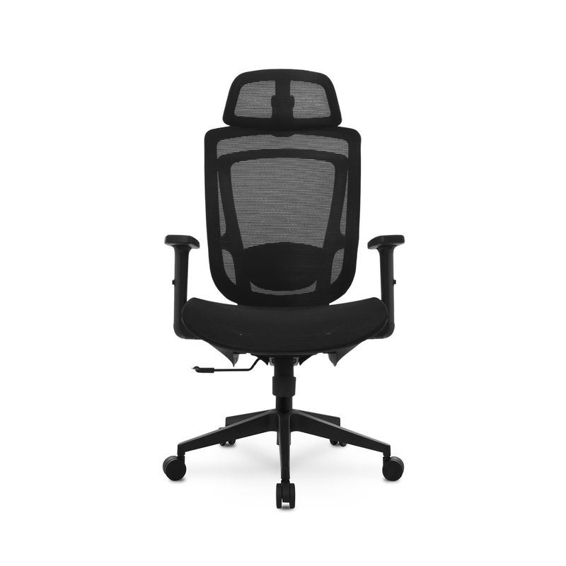 BONNO - Silla Escritorio Bogi con Cabecero Negro Bonno