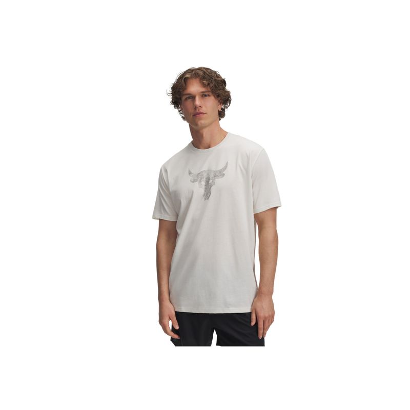 UNDER ARMOUR - Camiseta Hombre Under Armour PJT RCK BRHM BULL SS Marron UNDER ARMOUR