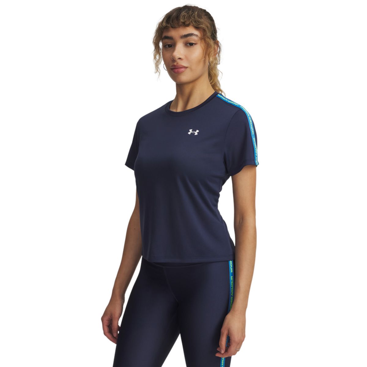 UNDER ARMOUR - Camiseta Mujer Under Armour UA TECH WM TAPE SS Azul UNDER ARMOUR