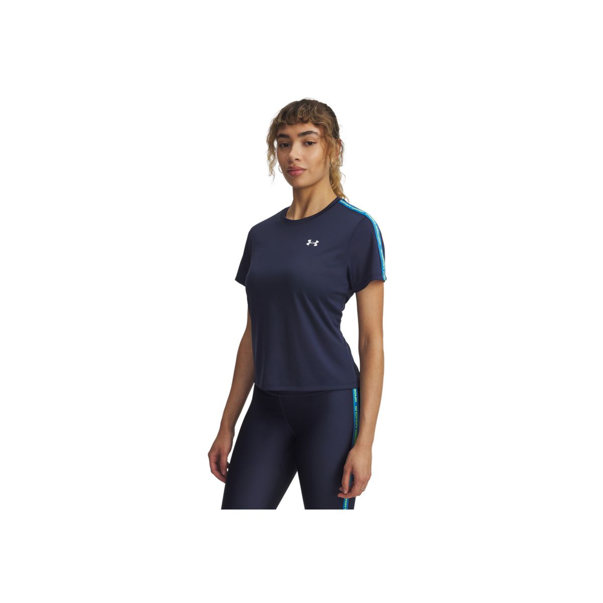 UNDER ARMOUR - Camiseta Mujer Under Armour UA TECH WM TAPE SS Azul UNDER ARMOUR