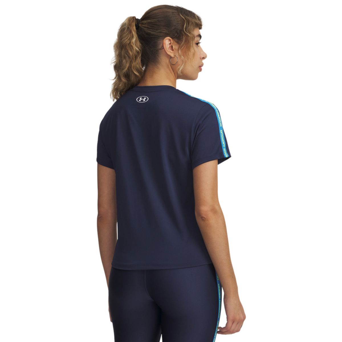 UNDER ARMOUR - Camiseta Mujer Under Armour UA TECH WM TAPE SS Azul UNDER ARMOUR