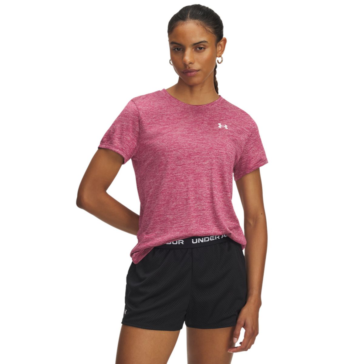 UNDER ARMOUR - Camiseta Mujer Under Armour TECH SSC TWIST Rojo UNDER ARMOUR