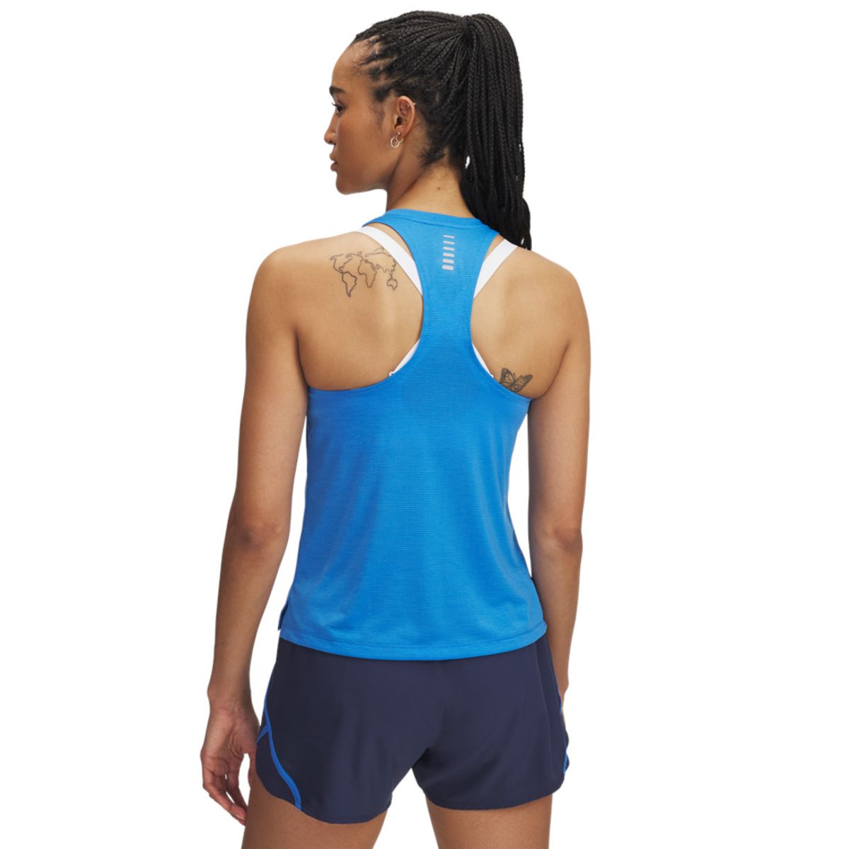 UNDER ARMOUR - Camiseta Mujer Under Armour UA LAUNCH SINGLET Azul UNDER ARMOUR