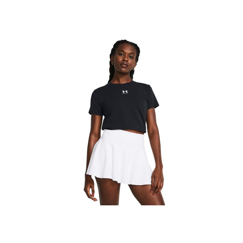 UNDER ARMOUR - Camiseta Mujer Under Armour UA RIVAL CORE SS Negro UNDER ARMOUR