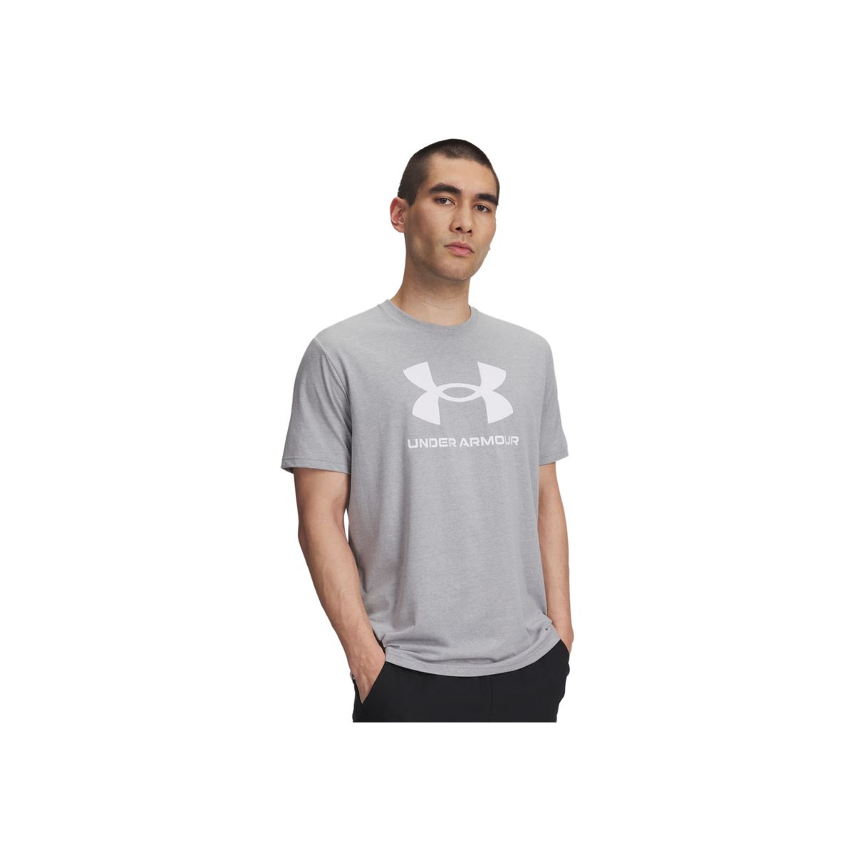 UNDER ARMOUR - Camiseta Hombre Under Armour SPRTSTL LOGO UPDT SS Gris UNDER ARMOUR