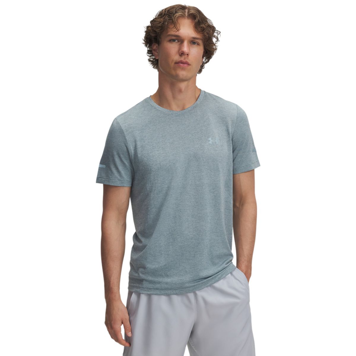UNDER ARMOUR - Camiseta Hombre Under Armour SEAMLESS STRIDE SS Verde UNDER ARMOUR