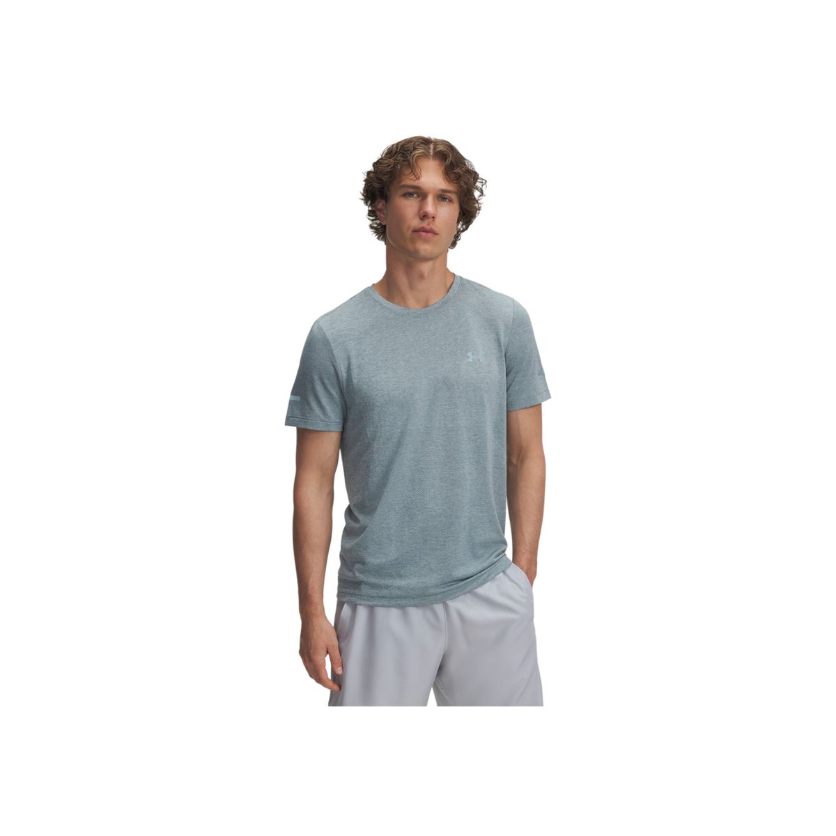 UNDER ARMOUR - Camiseta Hombre Under Armour SEAMLESS STRIDE SS Verde UNDER ARMOUR
