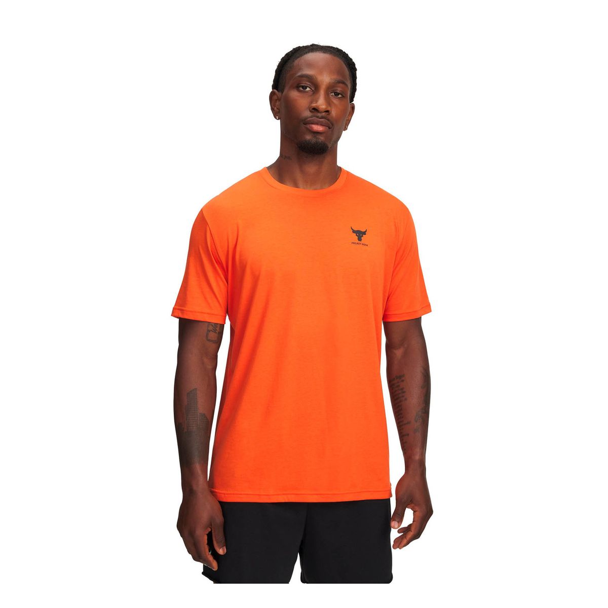 UNDER ARMOUR - Camiseta Hombre Under Armour PJT RCK SMPL BRND SS Naranja UNDER ARMOUR
