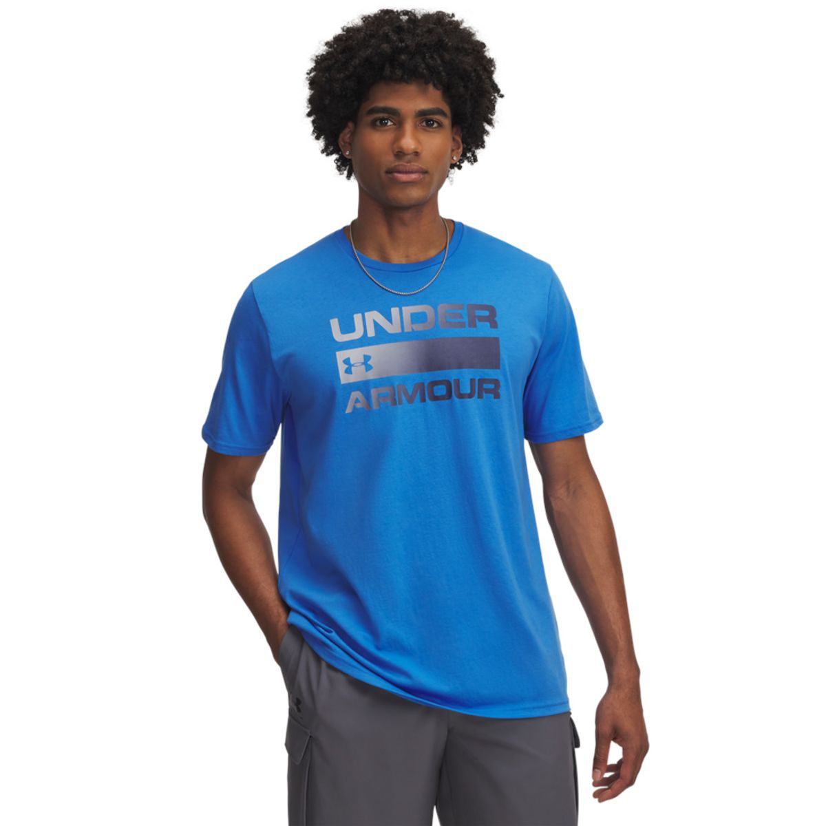 UNDER ARMOUR - Camiseta Hombre Under Armour TEAM ISSUE WRDMRK SS Azul UNDER ARMOUR