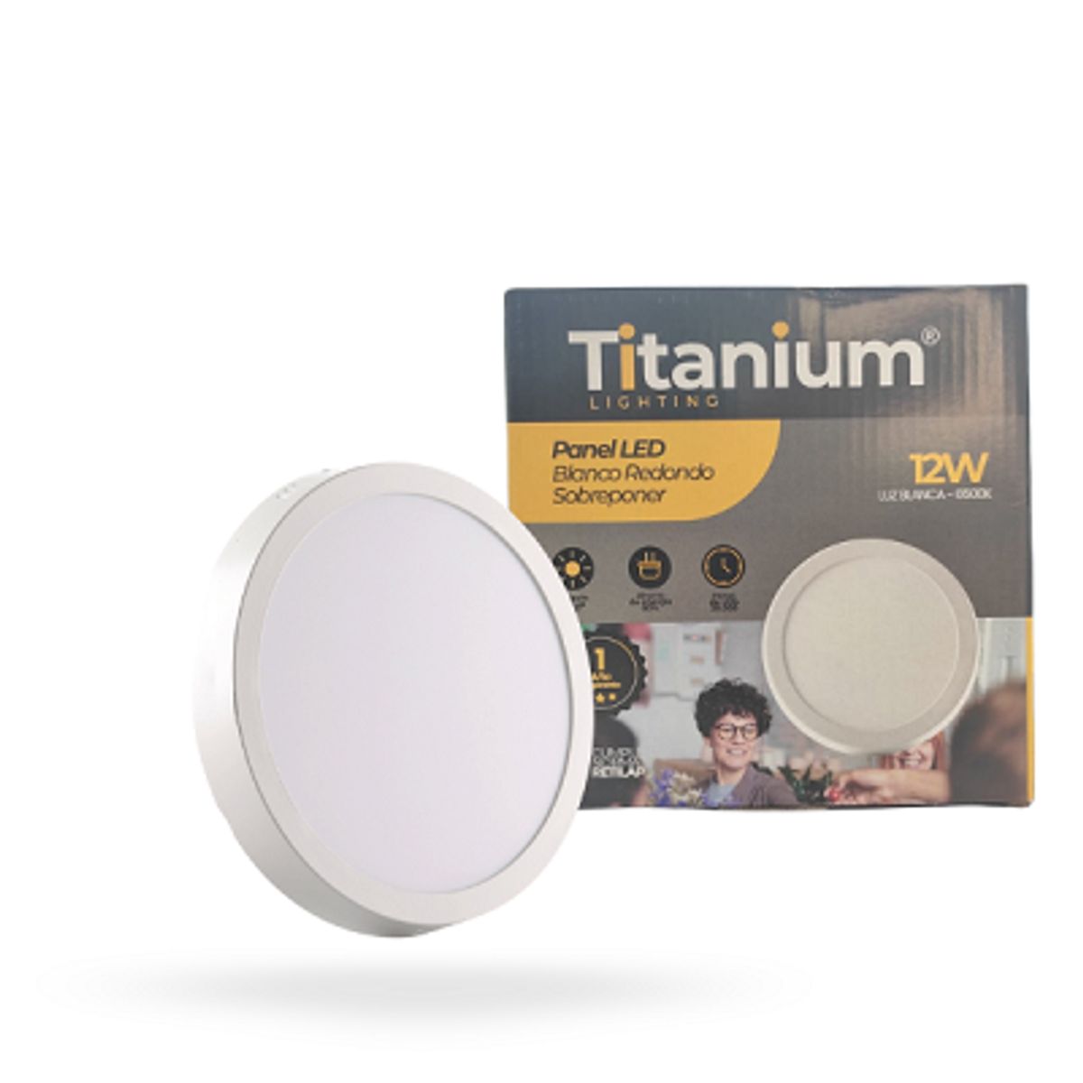 ADQUIERELO YA - Panel Led Sobreponer Redondo 12w Luz Blanca