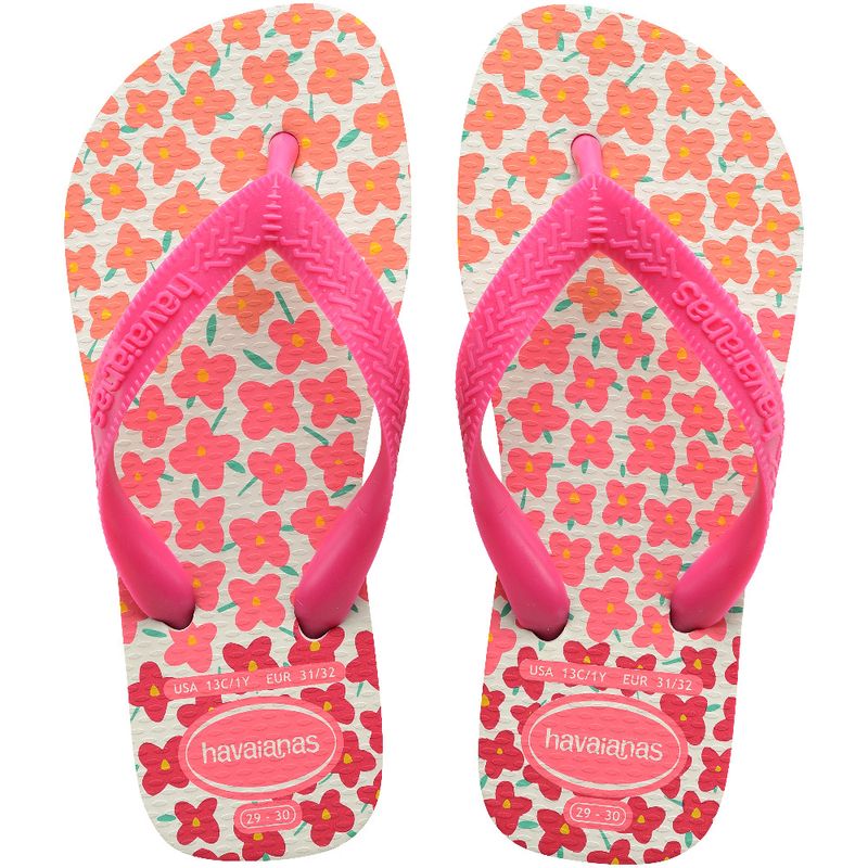 HAVAIANAS - Chanclas Sandalias Havaianas Niñas Kids Flores Rosa