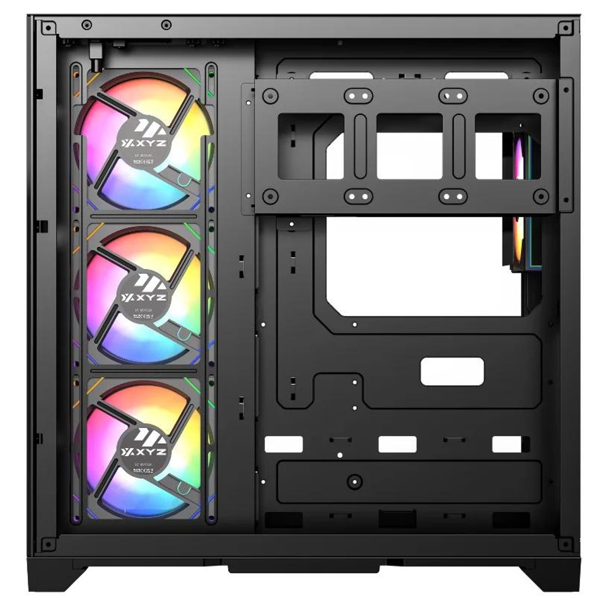 GENERICO - CHASIS XYZ NEUTRON NEGRA 4 FAN 120MM