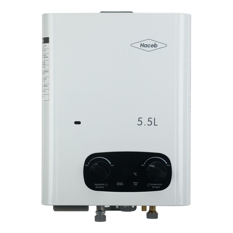 HACEB - Calentador De Agua A Gas Gn Haceb Jsz55hd Blanco