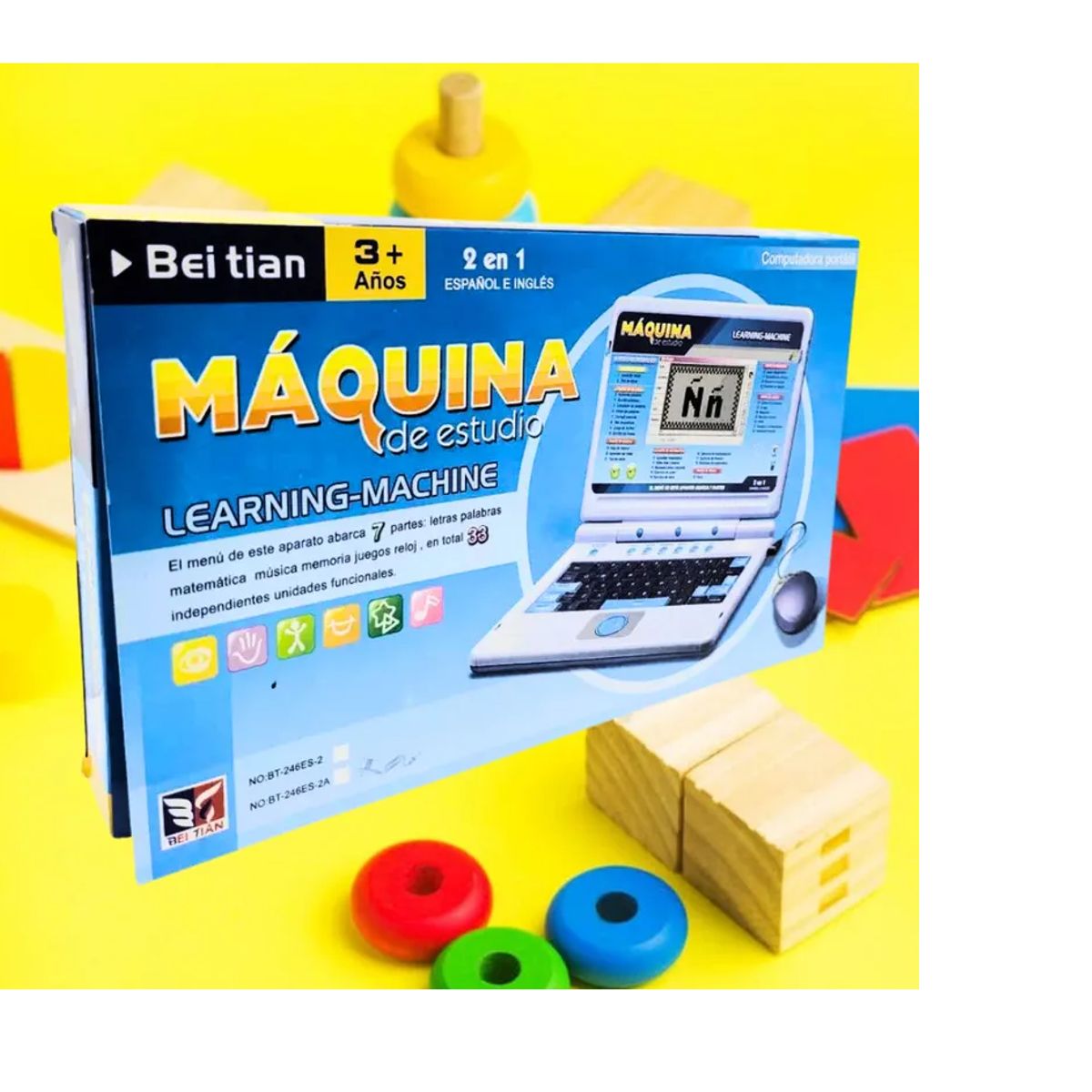 GENERICO - Computadora Didáctica Para Niños 66 Funciones 110v 12v R246