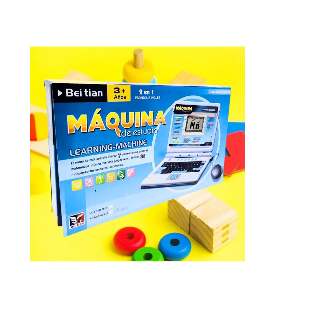 GENERICO - Computadora Didáctica Para Niños 66 Funciones 110v 12v R246