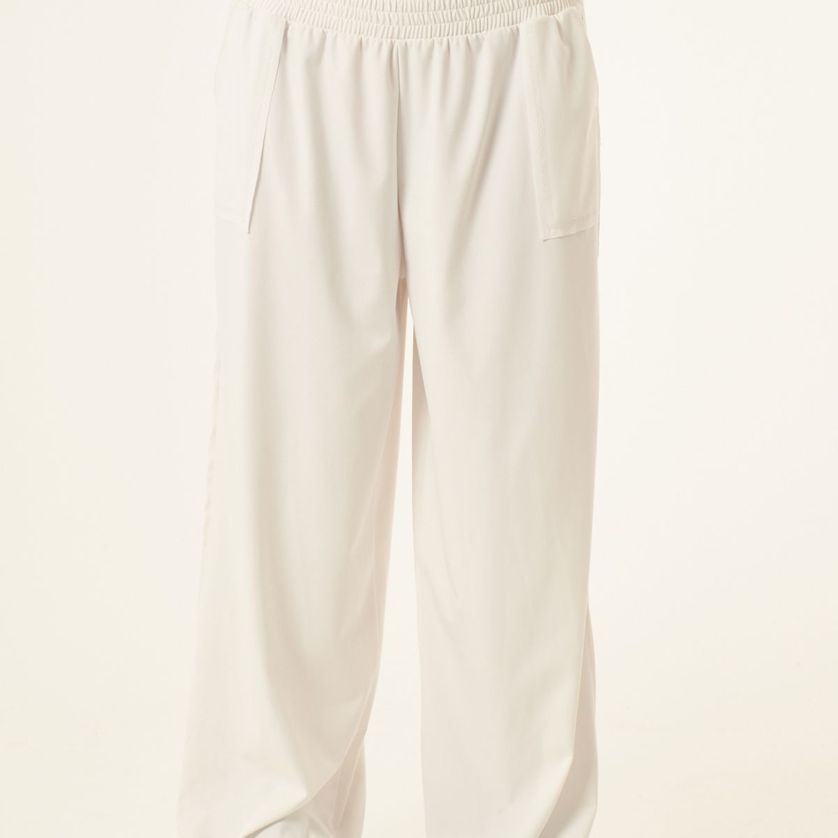 BELIFE - Pantalón con bolsillos blanco para mujer