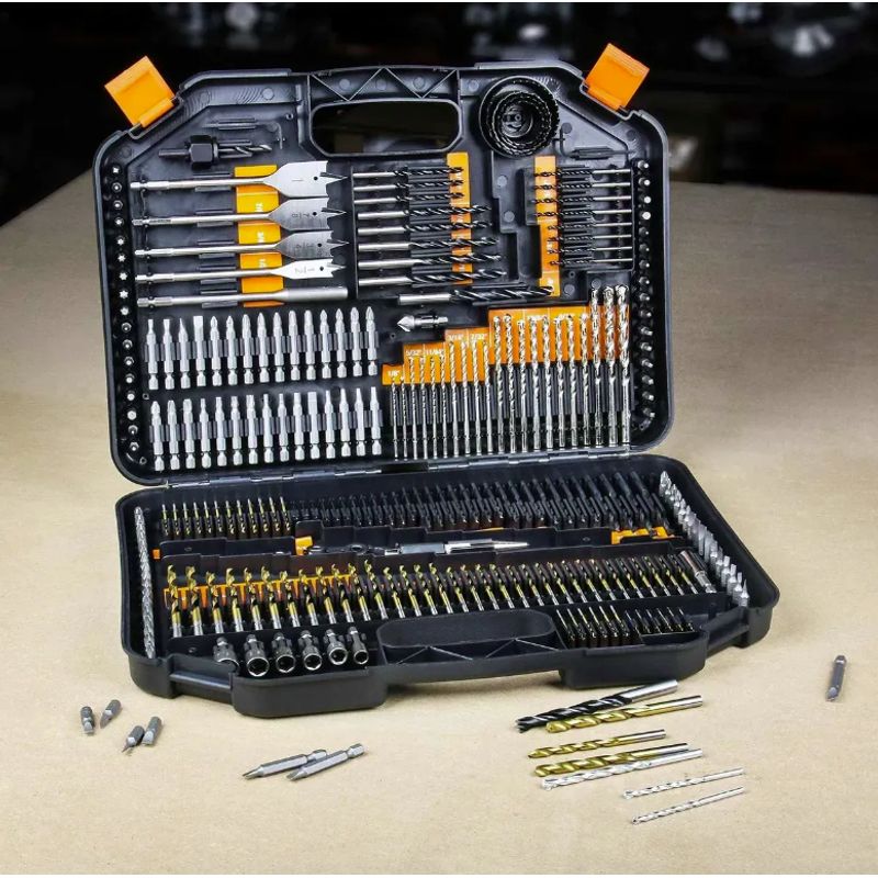 GENERICO - Kit De Brocas Puntas Metal Madera Concreto 246 Pc