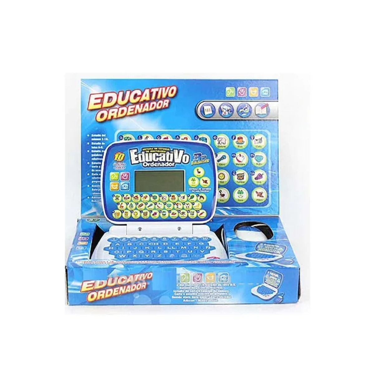 GENERICO - Mini Computador 6683 Didáctico Economico Azul