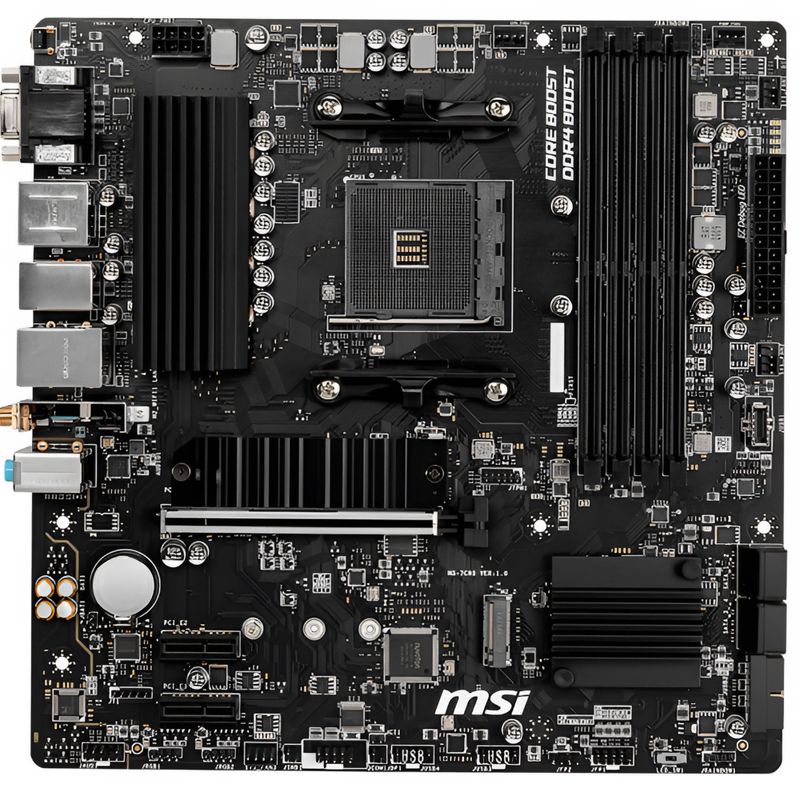 MSI - BOARD MSI B550M PRO VDH WIFI Hasta 128 GB DDR4