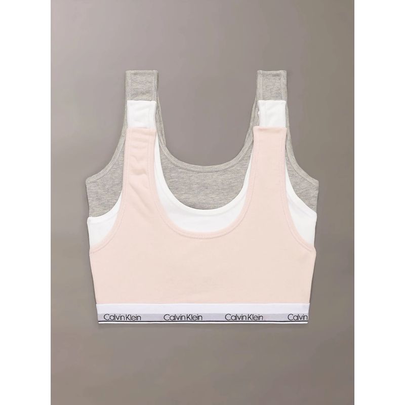 CALVIN KLEIN - Pack multicolor de 3 bralette para niña Calvin Klein