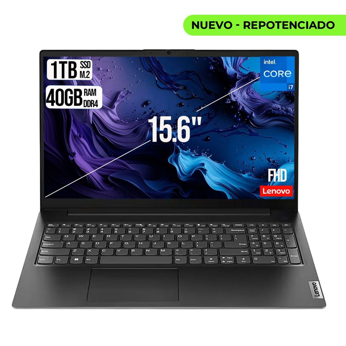 LENOVO - LENOVO V15 INTEL CORE I7-13620H SSD 1TB RAM 40GB LED 15.6 FULL HD