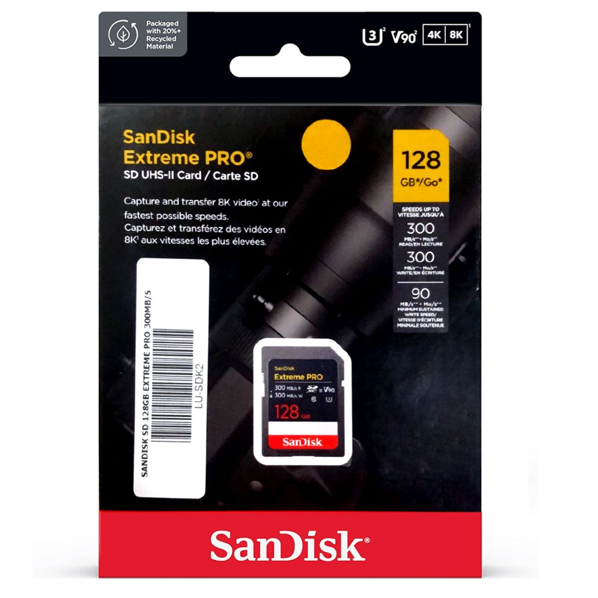 SANDISK - Memoria SanDisk 128GB Extreme PRO UHS-II SDXC 300MBs