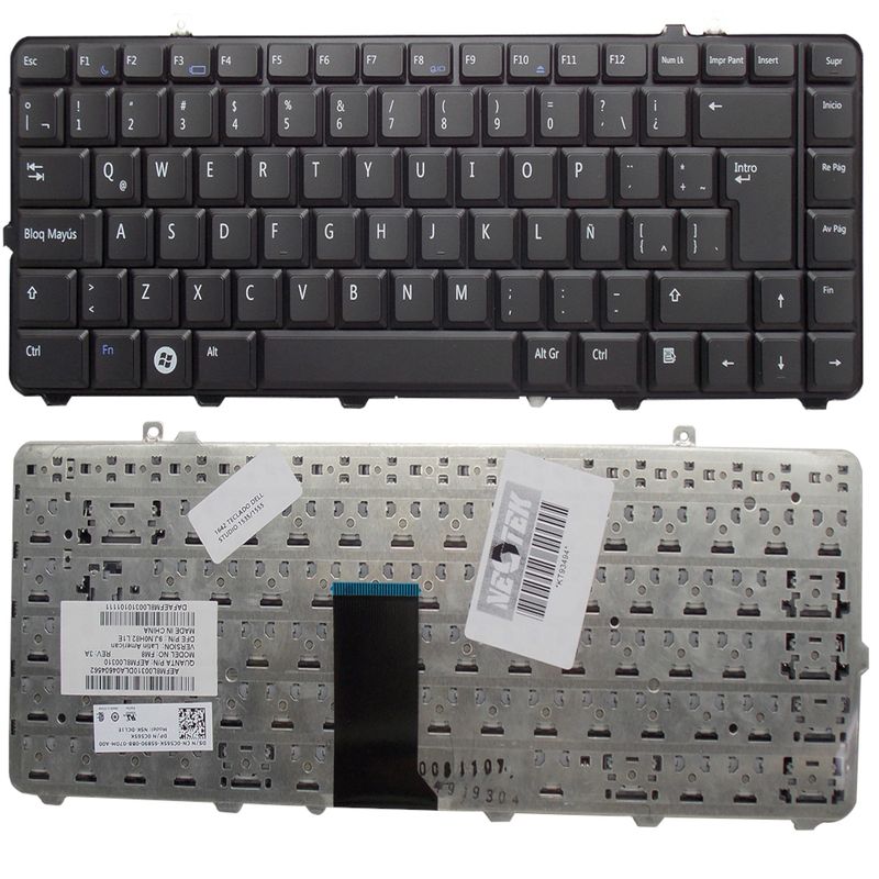 NEOTEK - Teclado Dell Studio 1535/1555 Inspiron 1545 1557