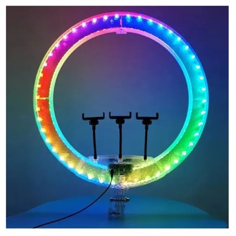 GENERICO - Aro de luz Led Rgb 3D De 56 cm Para Fotografía