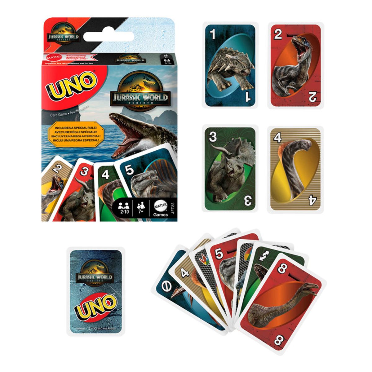 UNO - Juego De Cartas Uno Jurassic World