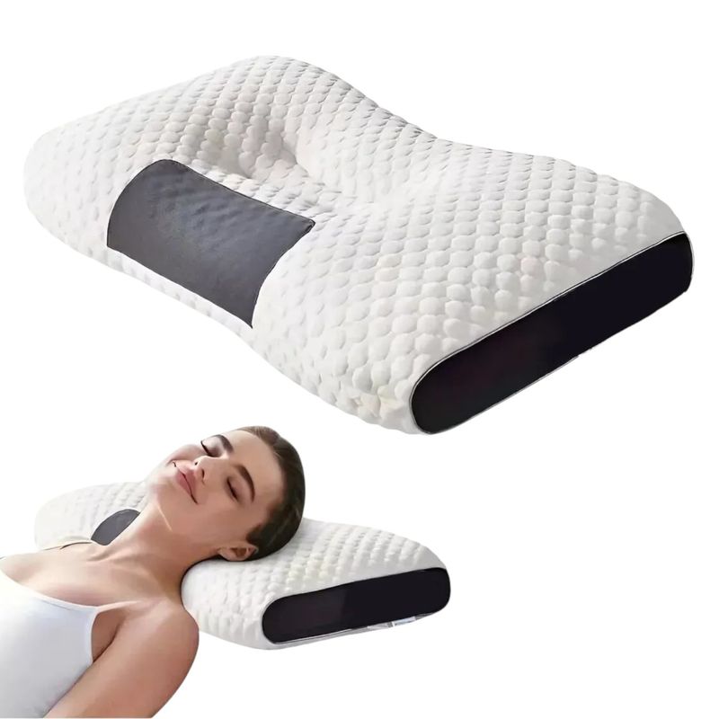 GENERICO - Almohada Ortopedica Para Cuello Sueño Profundo Y Sin Tension