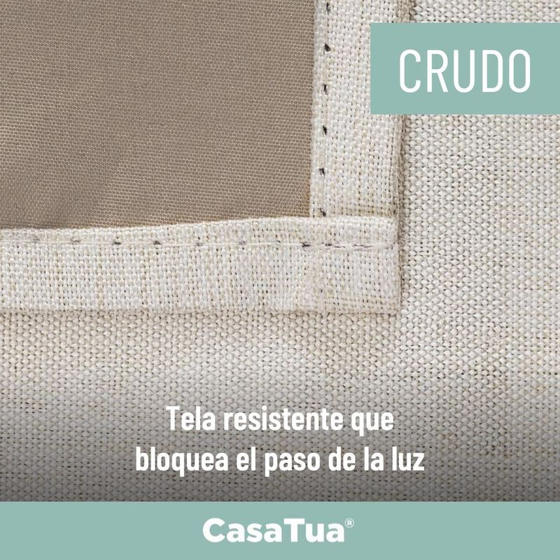 GENERICO - Cortina Blackout 100% Anti Luz –  x1 Paño Beige.