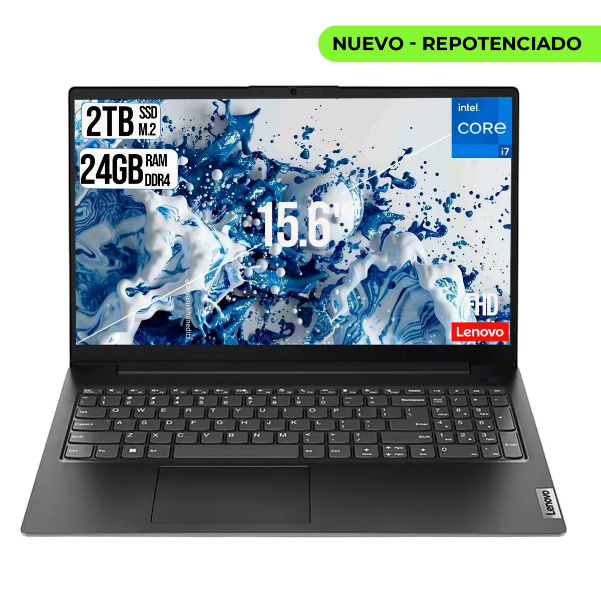 LENOVO - LENOVO V15 INTEL CORE I7-13620H SSD 2TB  RAM 24GB LED 15.6 FULL HD