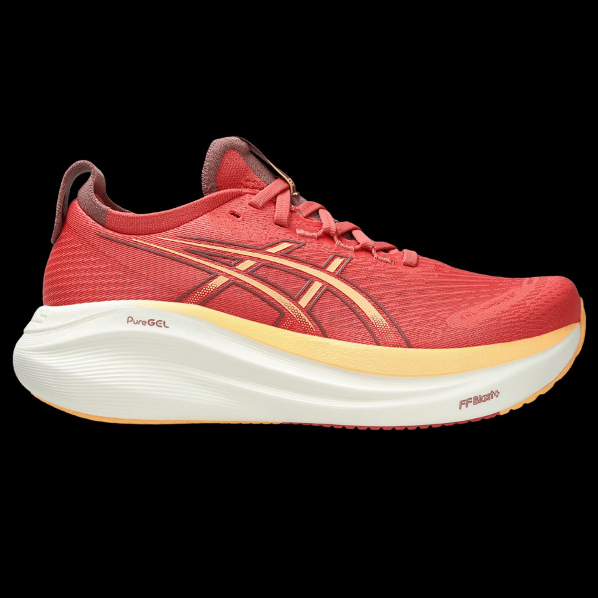 ASICS - Asics Gel-Nimbus 27 Tenis naranja de mujer para correr