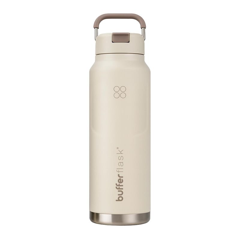 BUFFER FLASK - Termo Botella Termica Buffer Bebidas Calientes Frias 1 Lt - Beige