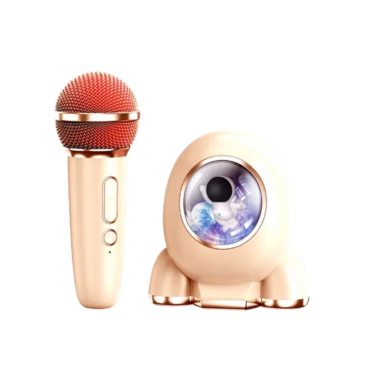 GENERICO - Mini Parlante Con Karaoke Para Niños Con Bluetooth Y Luz Rgb MC-009