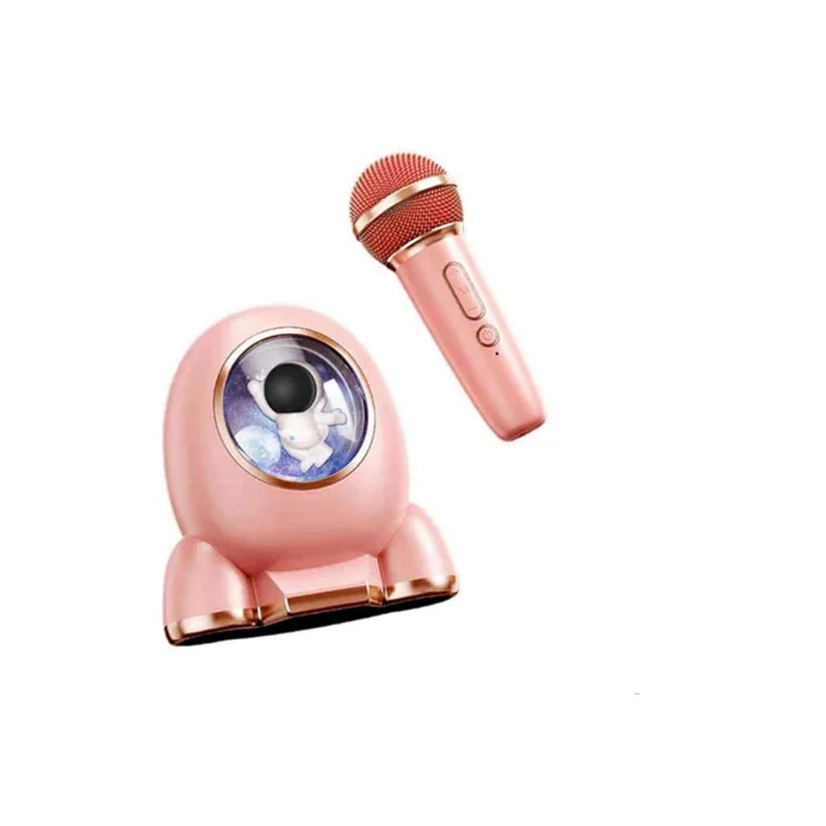 GENERICO - Mini Parlante Con Karaoke Para Niños Con Bluetooth Y Luz Rgb MC-009