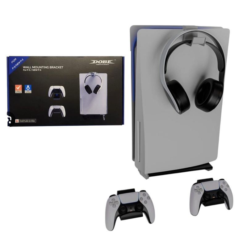 GENERICO - soporte repisa flotante base pared compatible con ps5slimprocddig
