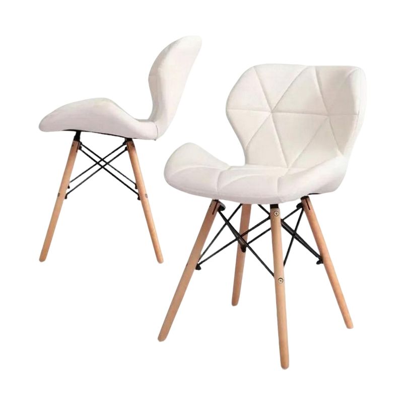DISTRIONLINE - 2 unidades de Silla Mariposa color blanco
