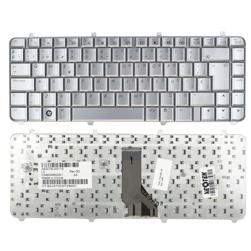 NEOTEK - Teclado HP EliteBook 840 G5 Plateado c/Marco