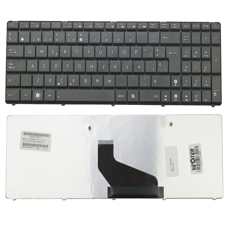 NEOTEK - Teclado Asus K53 Compatible Series A X K53E