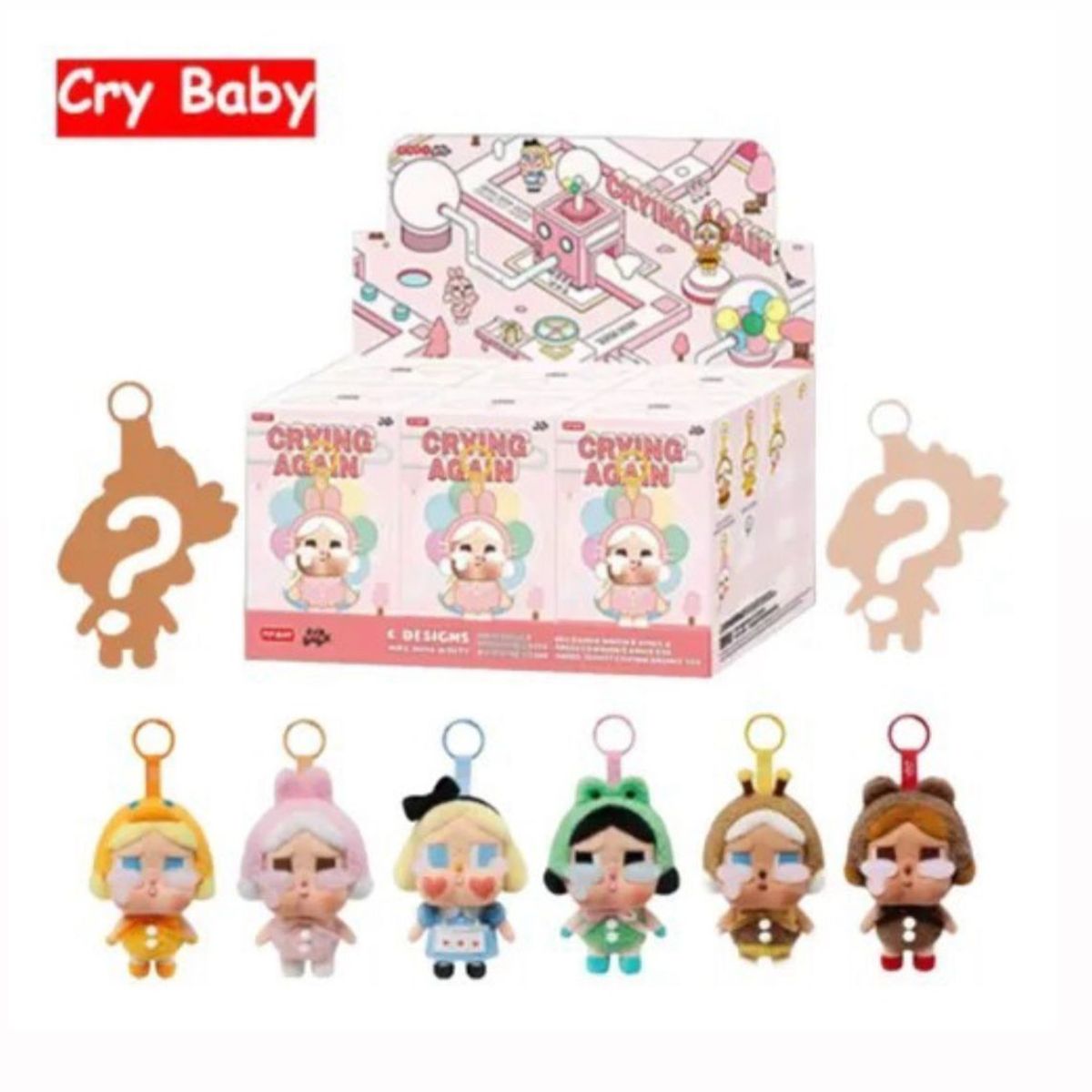 GENERICO - Llavero Peluche Muñeca Crybaby Crying Again Sorpresa