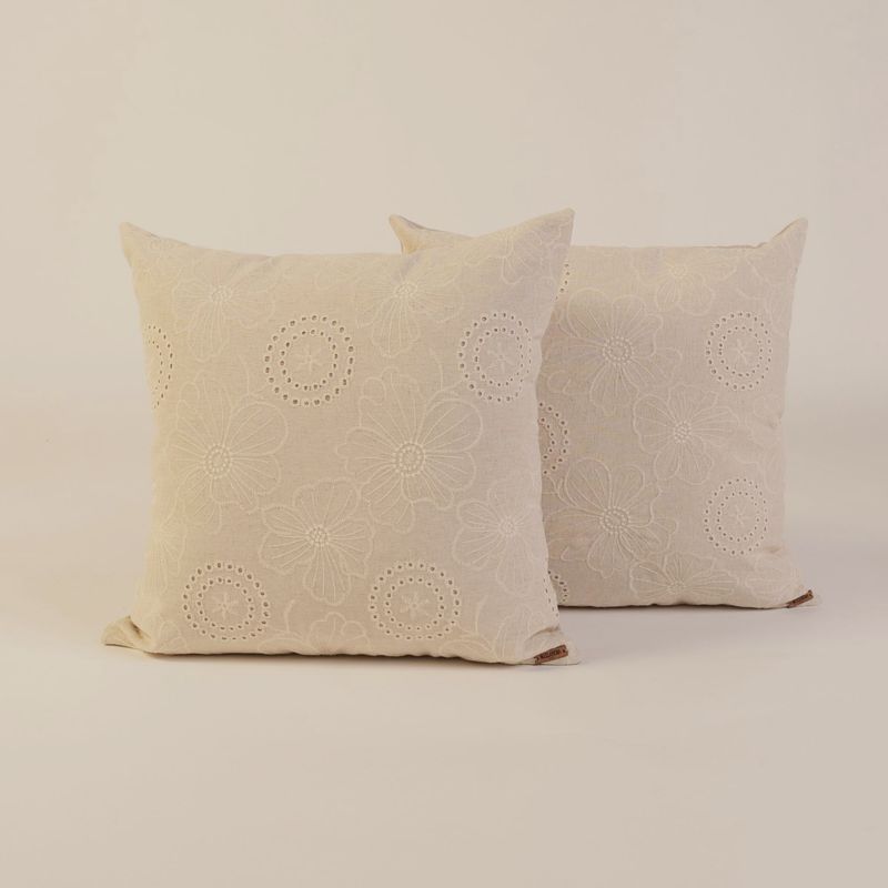 NOSSARENA - Set x 2 Cojin Anastasia 45x45cm gris claro