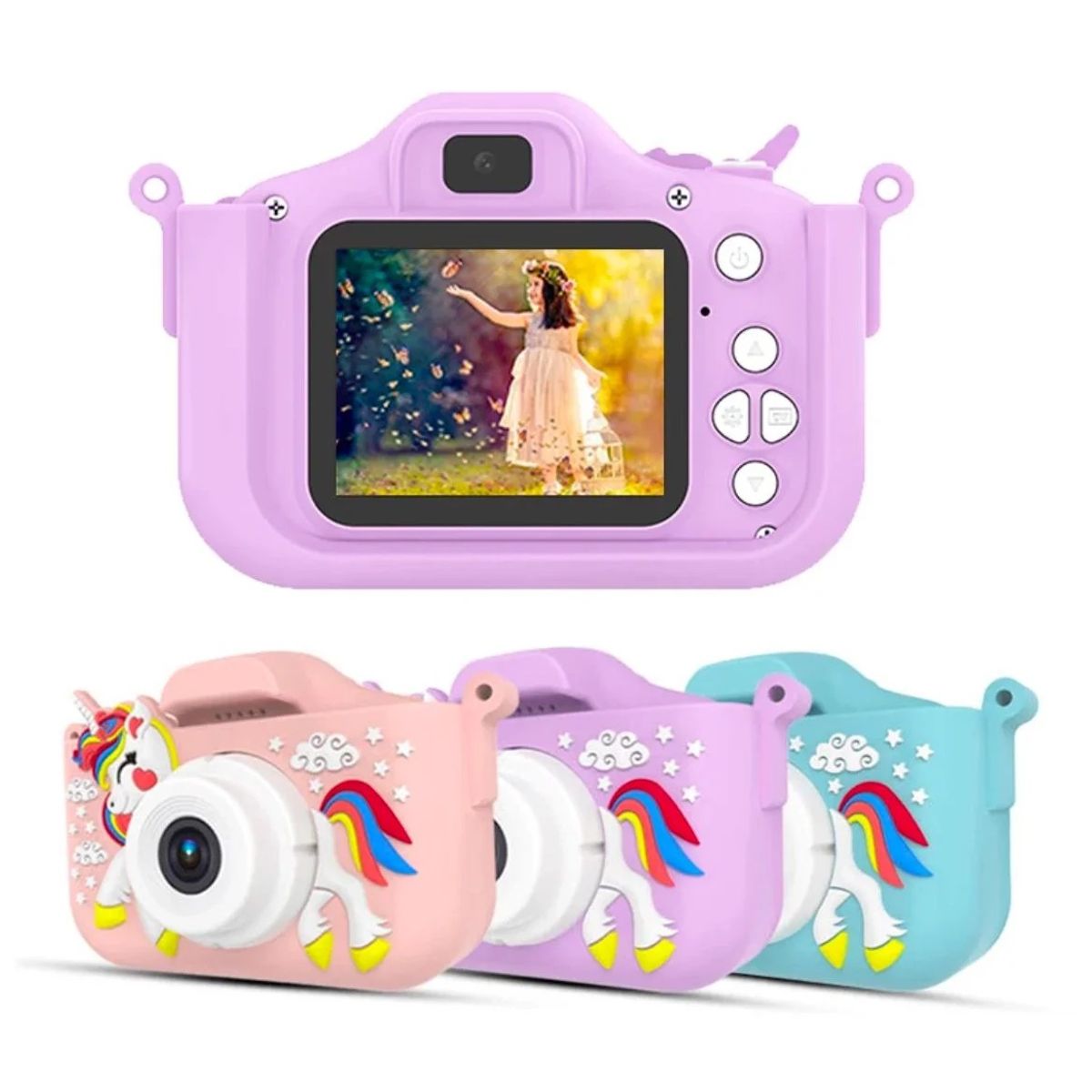 GENERICO - Camara Digital Para Niños Recargable Portail Diseño Unicornio