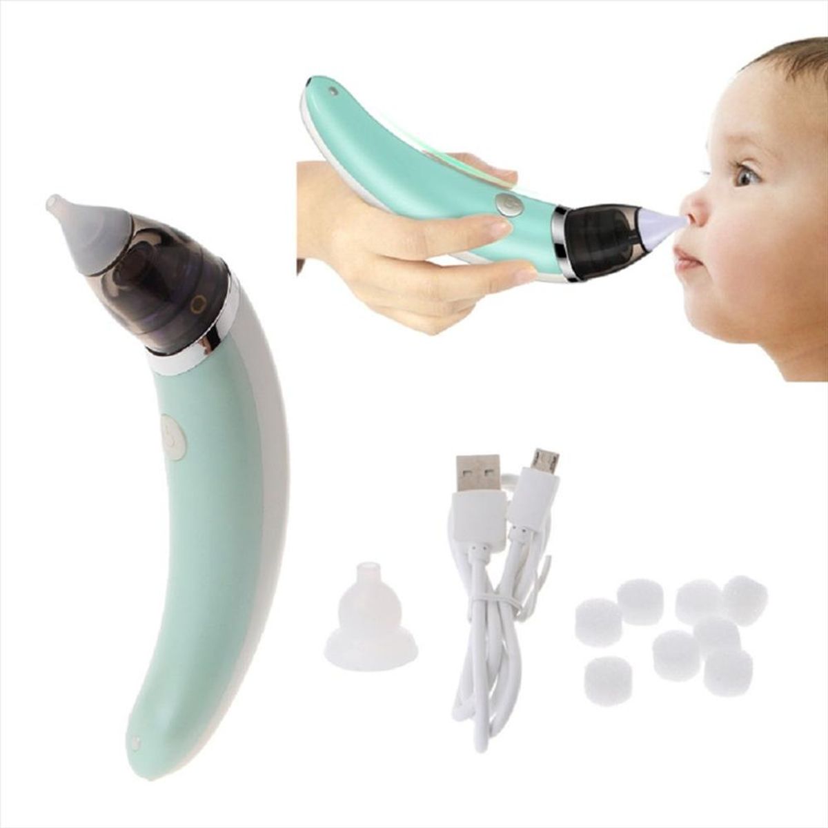 CLEAR - Aspirador Nasal Eléctrico Niños No Generico