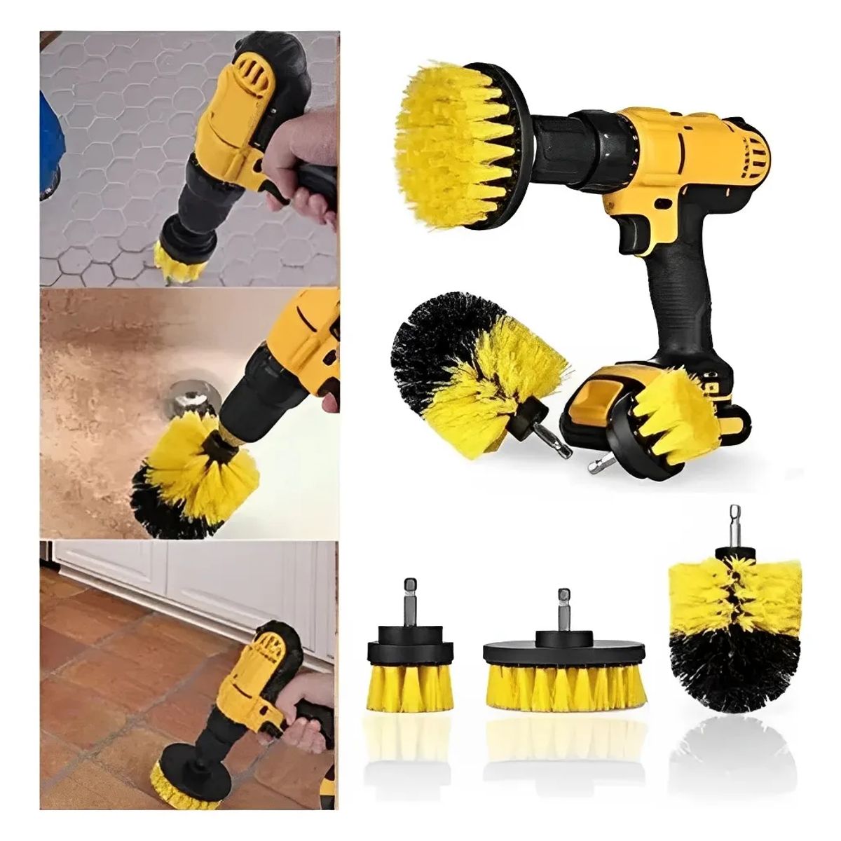 MILOPTS - Set Cepillos Para Taladro 6 Pcs