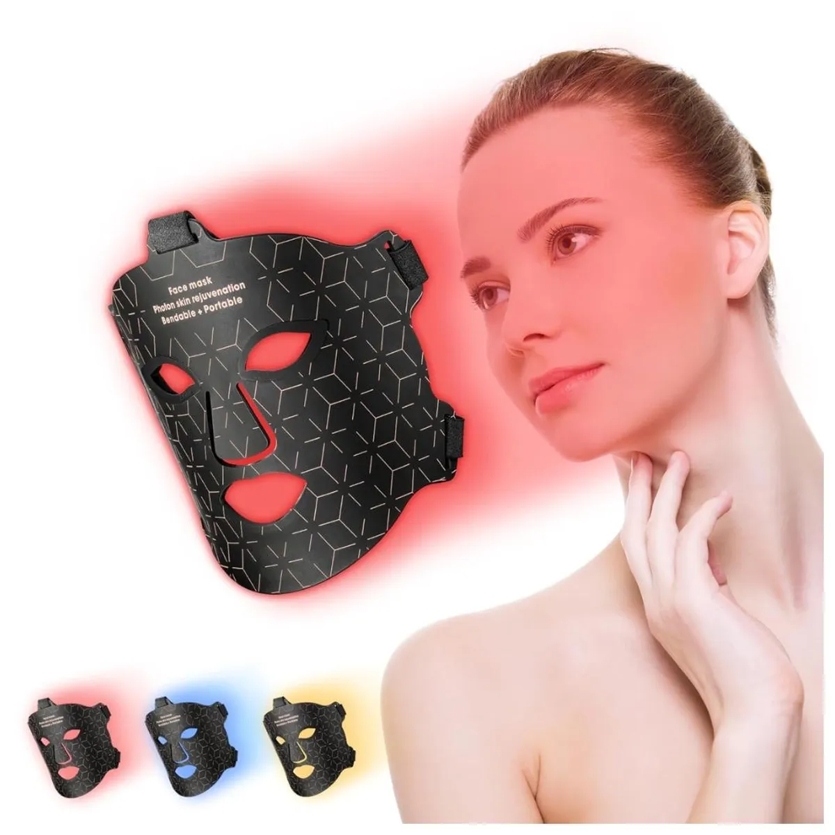 AMERICAN GENERICS - Máscara Tratamiento Facial Para El Acné Luz Led Rejuvenecimiento